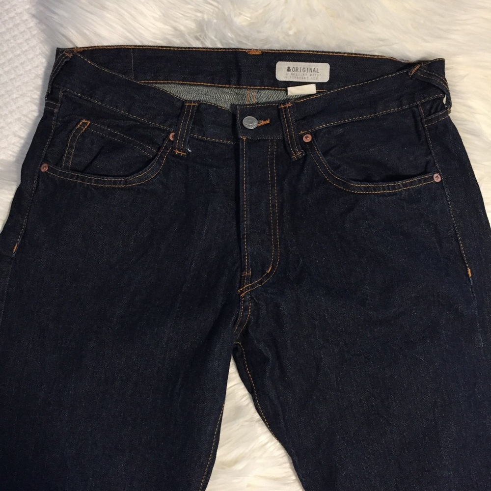 H&M Regular Waist Straight Leg Jeans 34W x 32L
